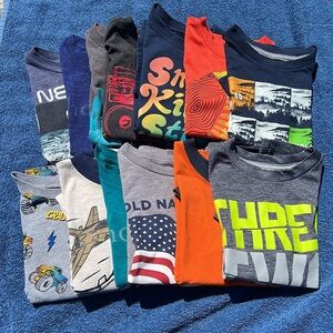 Bundle of boys shortsleeve shirts
